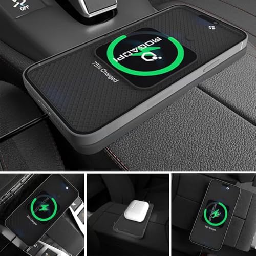 Magnetic Wireless Car Charger Pad – 15 W Fast Charging Solution for i Phone 12-16 Series with Mag Safe Compatibility, 30 cm Cable for Easy Installation, Durable Design with Overheat Protection – Effortless On-the-Go Power for Your Device