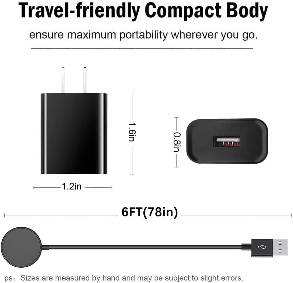 Premium 6 FT Magnetic Charging Cable for Samsung Galaxy Watch 6/7/Ultra – Rapid Charge Solution with Strong Magnetic Hold, Enhanced Flexibility, and Compact Design for Smartwatch Enthusiasts on the Move