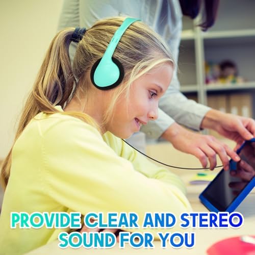 Ultimate Classroom Audio Solution: Frienda 48-Pack Over-Ear Headphones for Students and Adults – Wired Stereo Headset with Universal 3.5 mm Jack – Perfect for Schools, Libraries, and Travel – Noise-Isolating Design for Maximum Concentration and Comfort – Lightweight, Durable, Ideal for Long Listening Sessions