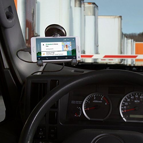 Revolutionize Your Travel with the i BOLT x Pro Dock NFC Bizmount – Heavy-Duty Phone Holder with Superior Suction Power & 2 m Micro USB Charger for Windshield and Dashboard – Ideal for Fleet Managers, Commuters, and Heavy-Duty Vehicles – Unmatched Stability & Universal Compatibility for All Smartphones