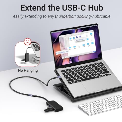 Ultimate USB C Extension Cable 3.3 FT – Dual Pack of 240 W Fast Charging & 40 Gbps Data Transfer Cords for Seamless 8 K Video Connectivity – Type C Male to Female Adapter for i Phone 16/15 & PSVR2 – Superior Speed and Compatibility for Enhanced Device Performance