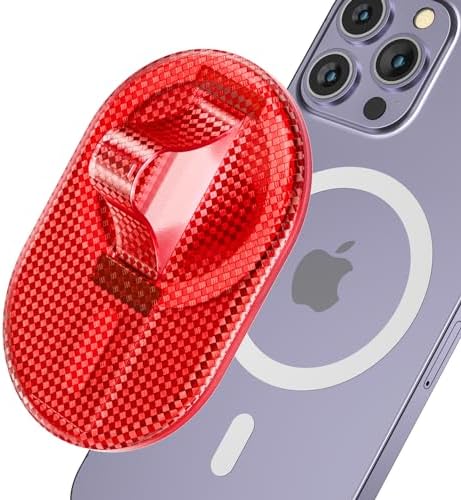 AUROX Mag Safe Phone Grip with Kickstand & Finger Loop – Premium Magnetic Holder for i Phone 12-16 Series in Sleek White – Unmatched Stability & Hands-Free Viewing for Ultimate User Convenience