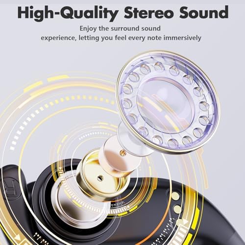 Ultimate Wireless Bluetooth Earbuds with 48-Hour Playback – Deep Bass Stereo Sound for Immersive Audio – IPX7 Waterproof for Active Lifestyles – Integrated LED Battery Life Indicator – Built-in Microphone for Effortless Hands-Free Communication – Perfect for Fitness, Gaming, and Daily Use – Lightweight Design for All-Day Comfort and Wide Compatibility with Devices