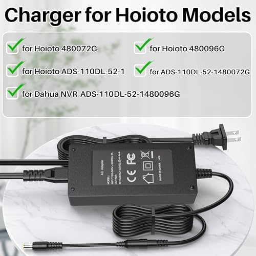 High-Efficiency 48 V Power Supply Adapter for Hoioto ADS-110 – Ultra-Fast 2 A DC Charger with US Plug for Maximum Device Performance and Broad Compatibility Across Hoioto Models