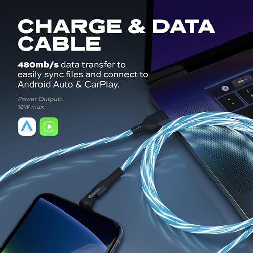 Statik Power Pivot 12 W USB-C Cable – 6 FT Right-Angle Design with 360-Degree Rotating Head for Seamless Charging & Data Transfer, Ideal for Home & Office Setup, Compatible with Smartphones, Tablets, and Laptops, Premium Durability & Flexibility for Enhanced Convenience and Performance