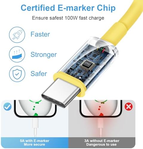 i Phone 16 Fast Charging Pack: 3 USB-C Blocks & 3 Durable 6 FT Cables for Ultimate Compatibility with i Phone 15, i Pad Pro, and Air Pods – Compact, Portable, and Reliable Power Solution for On-the-Go Users