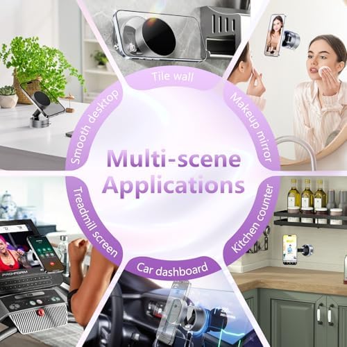 Magnetic Phone Holder for Cars – Versatile 360° Rotating Mount, Perfect for Hands-Free Navigation & Communication – Universal Fit for i Phone 16/15/14/13/12 and All Smartphones – Sleek Black Design for Quick Setup & Secure Grip – Enhance Driving Safety with Premium Quality Car Accessories