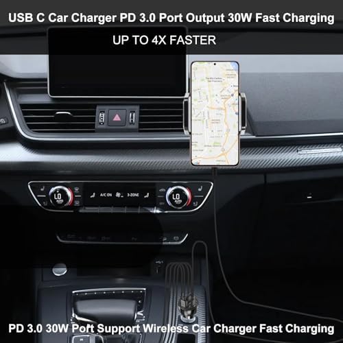 High-Speed 5-Port USB C Car Charger Adapter – 75 W PD 3.0 Fast Charging for i Phone 16/15/14/13 Pro Max, Galaxy S24/S23/S22/Note 20, Android, Pixel – Ultimate Multi-Device Power Solution for On-the-Go Convenience
