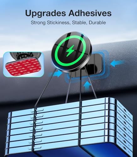 2025 Ultra Magnet 15 W Wireless Car Charger – Advanced Mag Safe Phone Holder for i Phone 12-16 with Hands-Free Magnetic Mount – Effortless Navigation & Rapid Charging Solution – Secure Vent Installation for Modern Drivers – Ultimate Safety & Convenience on the Go