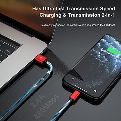 10-Foot Apple MFi Certified USB C to Lightning Charging Cable – Dual Pack High-Speed i Phone Charger for 14/13/12 Series and i Pad – Durable Long Charging Cord for Ultimate Convenience and Flexibility