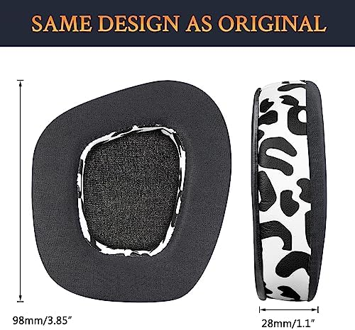 Upgrade Your Gaming Experience with SOULWIT Snow Leopard Cooling-Gel Earpads for Turtle Beach Stealth 600 Gen 2/3 & 500 XB Wireless Headsets – Exceptional Noise Isolation & Unmatched Comfort for Extended Play Sessions