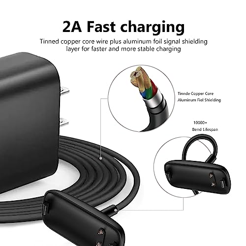 Ultimate Fast Wall Charger for Fitbit Inspire 2 & Ace 3 – Quick USB Charging Cable for Kids’ Fitness Trackers – Enhanced Compatibility & Lightning Speed for Active Lifestyles – Reliable Power Solution for Home, School & Travel
