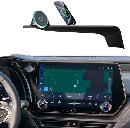 Car Phone Holder for 2023 2024 2025 Lexus RX350/RX350h/RX450h/RX500h Accessories Apply to 14 Inch Touch Screen15W Fast Wireless Charger Screen Fixed Clip Cell Phone Mount – Enhanced Compatibility and Speed
