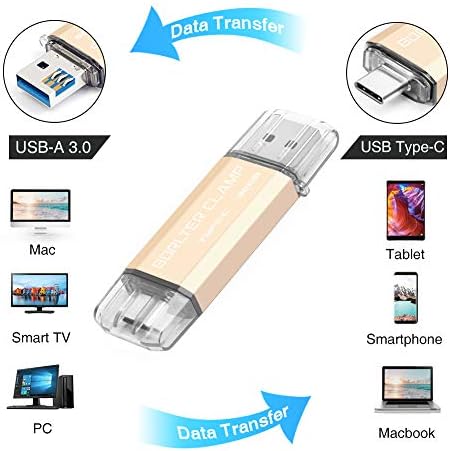 High-Speed 512 GB Dual Port USB 3.0 Type C Flash Drive – Versatile OTG Memory Stick for Android Smartphones & PCs, Compatible with Samsung Galaxy S10/S9/S8/Note 9, LG, Google Pixel – Compact & Stylish Red Design for Effortless File Transfers