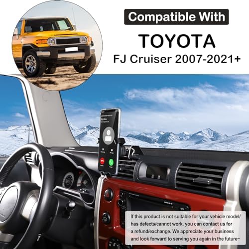 Revolutionize Your Driving with the Toyota FJ Cruiser Phone Mount: Secure Air Vent Holder for Hands-Free Navigation and Connectivity (2007-2021) – Universal Compatibility for All Mobile Devices, Effortless Installation, and Sleek Aesthetic Integration