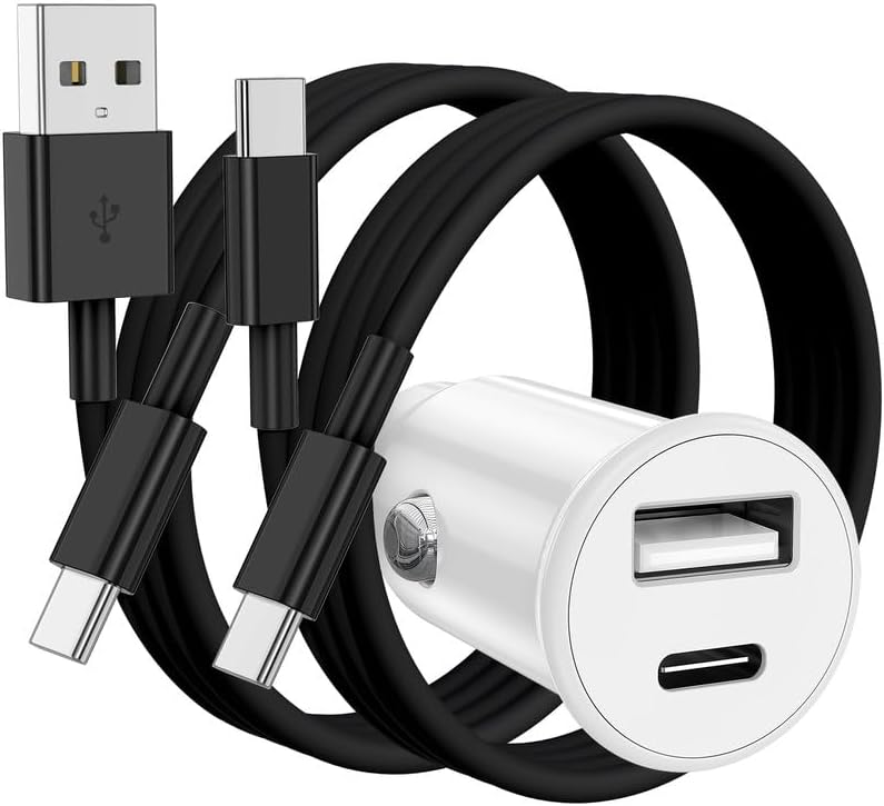High-Power USB C Car Charger for i Phone 16 & 15 Series – 40 W Dual Port Fast Charging Adapter with 3 FT USB-C to C & A to C Cables – Versatile Compatibility for i Pad, Samsung, and More – Compact Design for On-the-Go Convenience and Enhanced Safety Features