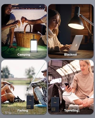 Miady 50000 m Ah High-Capacity Power Bank – Ultimate 65 W Fast Charging Portable Charger for Laptops, Smartphones & Tablets – USB-C Output for Maximum Compatibility and Reliability – Ideal for Travelers & Professionals on the Go