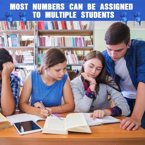 Macarrie 200 Pack Wired Earbuds – Vibrant Classroom & Office Headphones with 3.5 mm Compatibility – Individually Bagged for Hygiene & Seamless Distribution – Lightweight & Durable Design for All-Day Comfort – Ideal for Lectures, Music Listening, and Conference Calls