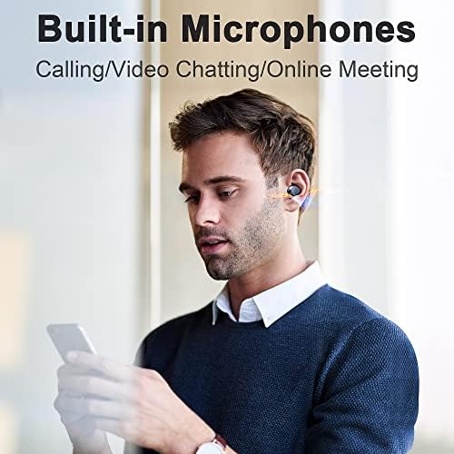 KITONE GUSGU True Wireless Earbuds – Premium Sound with IPX7 Waterproof Protection, Seamless Bluetooth Connectivity for All Devices, Built-in Microphone for Hands-Free Calls, Lightweight Ergonomic Design for All-Day Comfort and Long Battery Life