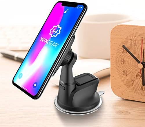 Wix Gear Universal Magnetic Dashboard Car Mount Holder – Premium Windshield & Dashboard Phone Mount with Strong Gel Adhesive for Enhanced Stability & Seamless Navigation Experience