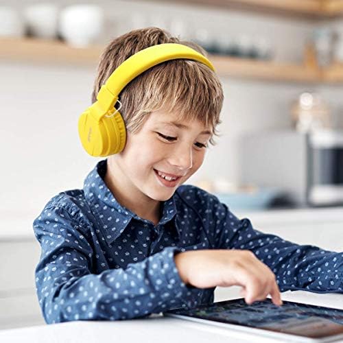 Gorsun Pink Adjustable Kids Headphones – Lightweight Stereo Earphones for Toddlers, Customizable Fit for Growing Ears, Durable Design for Learning & Play, Ideal for All Devices, Protect Hearing with Volume Limiting Features