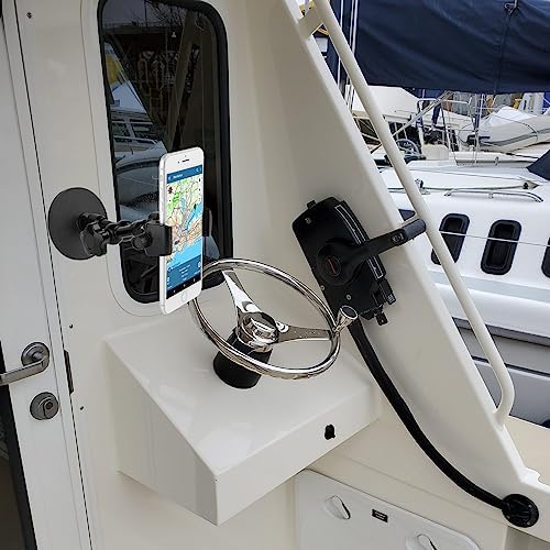 Heavy-Duty Magnetic Phone Holder for Trucks, Tractors, and Boats – Universal 360° Adjustable Mount for Smartphones (3.5-7.5″) – Secure Grip for Safe Navigation and Hands-Free Use
