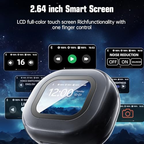 AI Language Translation Earbuds with LCD Touch Screen – Effortless Real-Time Translation in 144 Languages for Travelers and Professionals – Compact Bluetooth Earphones for Instant Communication and Enhanced Connectivity – Perfect for Language Enthusiasts and Global Explorers – Advanced Technology for Seamless Multilingual Conversations – Lightweight and Durable Design with Long Battery Life – Your Essential Travel Companion for Breaking Language Barriers – Experience Instant Clarity in Conversations with Fast Response Speed and User-Friendly Interface – Compatible with All Smart Devices for Maximum Versatility – Elevate Your Communication Experience with Cutting-Edge Translation Earbuds