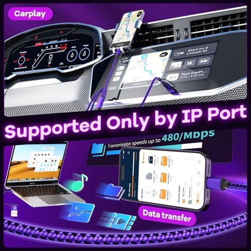 Travel Essentials 3-in-1 Charging Cable for Apple Watch & i Phone | Versatile 5 FT USB A/C to Type C Charger | Fast-Power Solution for Modern Travelers | Ultra-Lightweight & Portable Dual Compatibility | Convenient 2-Pack for Effortless Charging on the Go