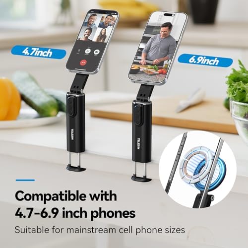 Universal Airplane Phone Holder, Handsfree Bluetooth Phone Stand with 360° Rotation, Travel Essentials Page Turner Remote for TikTok & Mobile Controller, Ideal for Flying, Home, and Office Use – Enhanced Compatibility and Speed