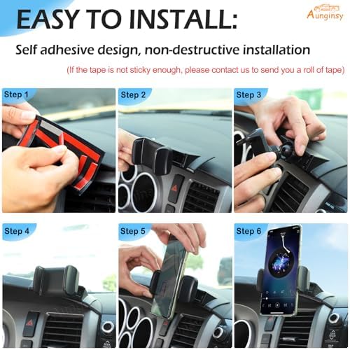 Transform Your Driving Experience with the Ultimate Car Phone Mount for Toyota Tundra & Sequoia (2007-2013) – Secure Dash Clip Holder for All Smartphones, Enhanced Stability & 360-Degree Rotation for Safe Navigation, Effortless Installation, and Sleek Design for Modern Interiors – Elevate Functionality and Safety on Every Drive