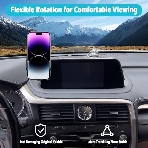 Lexus RX 350 & RX 450 h 2010-2015 Phone Holder – Durable 360° Rotating Car Mount for 4.7-7″ Phones – Effortless Installation, Thick Case Compatible, Hands-Free Accessory for Safer Driving and Enhanced Connectivity