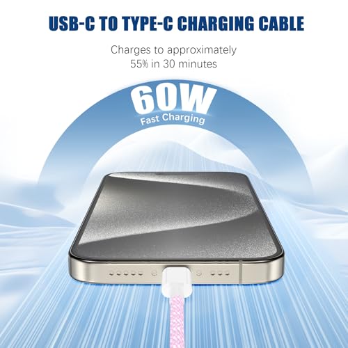 iPhone 16 15 USB C Charger Cable 10ft, Long Fast Charge Type C to C Charging Cord Wire for Apple iPhone 16 Pro Max/16 Pro/15 Plus/15 Pro Max,iPad Pro 12.9/11 inch/Mini/Air 5/4th,MacBook,Samsung-Black – Enhanced Compatibility and Speed