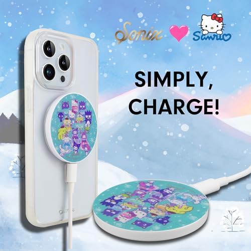 Sonix x Sanrio Hello Kitty & Care Bears Magnetic Mag Safe Charger for i Phone 12-16 Series | 6.5 ft USB-C Fast Wireless Charging Cable | Stylish, Playful, and Efficient Power Solution for Your Device