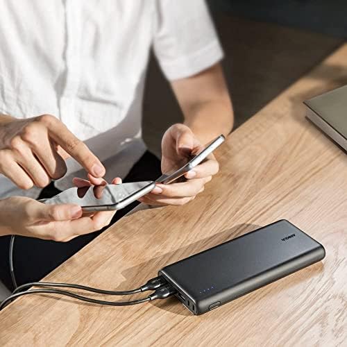 Anker 26,800 m Ah High-Speed Portable Power Bank with Triple USB Ports and Dual Input for Rapid Recharging – Ultimate Battery Solution for i Phone, i Pad, Samsung, and Android Devices, Ensuring Uninterrupted Connectivity on the Go