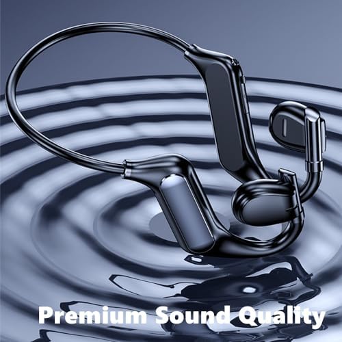 Elevate Your Active Lifestyle with Cutting-Edge Bone Conduction Bluetooth Headphones – Ultra-Lightweight Wireless Earphones Featuring 38-Hour Battery Life for Running, Cycling, and Outdoor Adventures – Stay Aware and Safe with Innovative Open-Ear Design for Unmatched Comfort and Audio Clarity