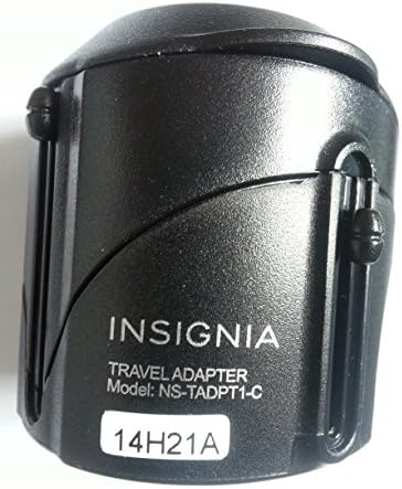 INSIGNIA NS-TADPT1-C Universal Travel Power Adapter – Compact Global Charger with Surge Protection, Fast Charging Technology, and Dual USB Ports for Effortless International Device Connectivity