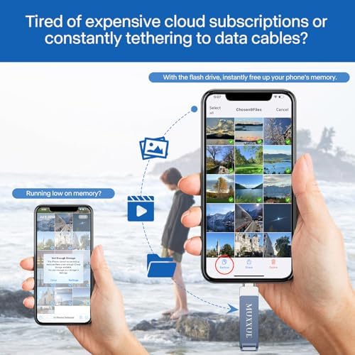 Maximize Your Storage with the 256 GB 3-in-1 Flash Drive – USB 3.0 Photo Stick for i OS, Android, PC & Mac – Sleek Silver Design for Fast Data Transfers and Seamless Compatibility – Perfect Mobile Solution for Photos, Videos, and Files