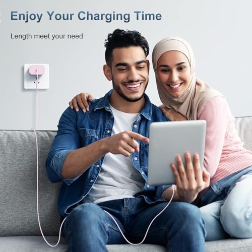 Ultra-Fast 20 W USB-C Charging Block Dual Pack for i Phone 16/15 & Samsung Devices – Includes Two 6 FT Cables for Optimal Convenience and Enhanced Safety Features