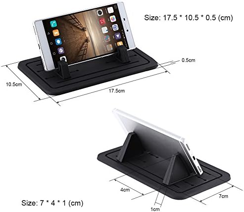 Universal Silicone Dashboard Phone Holder – Adjustable Anti-Slip Car Mount for Hands-Free Navigation and Streaming – Compatible with All Smartphone Models – Reusable and Easy to Clean Accessory for Safe Driving and Office Use