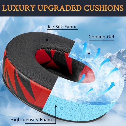 Transform your JBL Synchros with SOULWIT Snow Leopard Cooling Gel Earpads – Ultimate Upgrade for E50, E50 BT, S500, S700 Wireless Headphones – Unmatched Noise Isolation and Comfort for Extended Listening Adventures