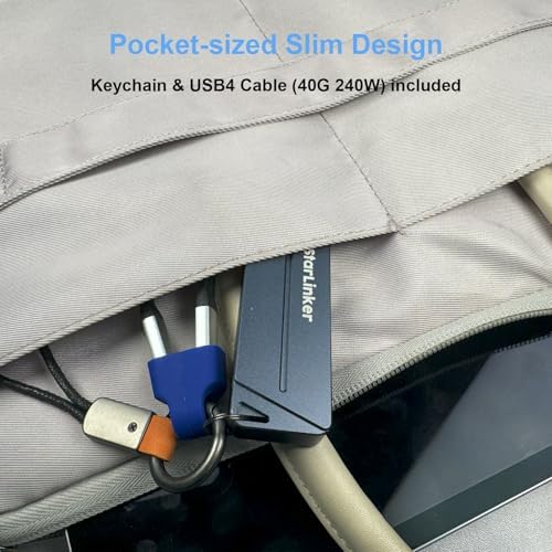 Ultra-Fast M.2 NVME & SATA SSD Enclosure – 10 Gbps USB 3.2 Gen2 USB-C Connector for High-Speed Data Transfer, Compatible with M Key & B+M Key SSDs (2280/2230/2242/2260) – Portable, Plug-and-Play Design for Effortless File Management and Enhanced Performance