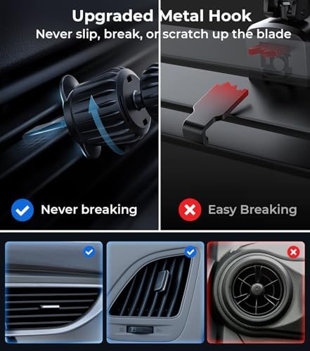 Revolutionary Qi2 Mag Safe Car Mount for i Phone 16 Pro Max – 2-in-1 Dashboard & Air Vent Holder with Strong Adhesive, Heat-Resistant Design, 360° Rotational Capability & Magnetic Convenience for Enhanced Driving Safety and Seamless Access to Navigation & Music