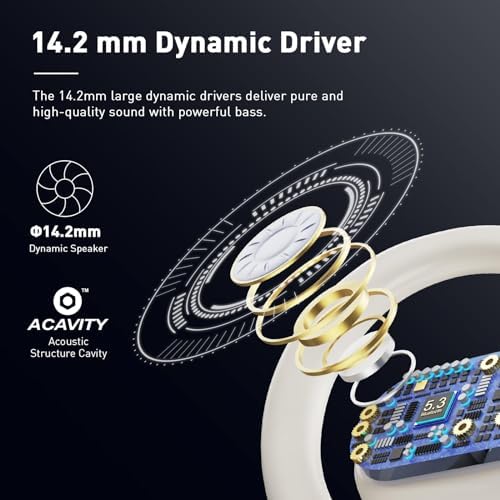 Unleash Your Potential with HILEO Open Ear Bluetooth 5.2 Wireless Earbuds – 90-Hour Battery Life for Endurance Athletes – Exceptional Sound Clarity in a Lightweight Sporty Design – Ideal for Running, Workouts, and Active Lifestyles – Convenient Sleek Black Charging Case for On-the-Go Use – Effortless Connectivity for All Your Devices