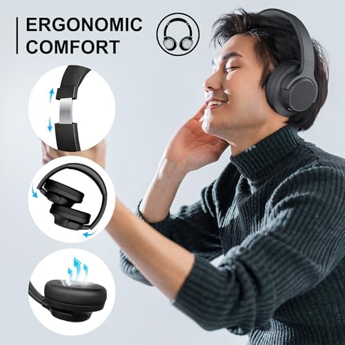 Unleash Premium Sound with Soul Emotion Max Over-Ear Active Noise Cancelling Headphones – Stylish Blue Finish, 60-Hour Playtime, Crystal Clear Call Quality, Hi-Res Audio Performance, and Effortless Multipoint Connectivity for Travel, Fitness, and Everyday Enjoyment