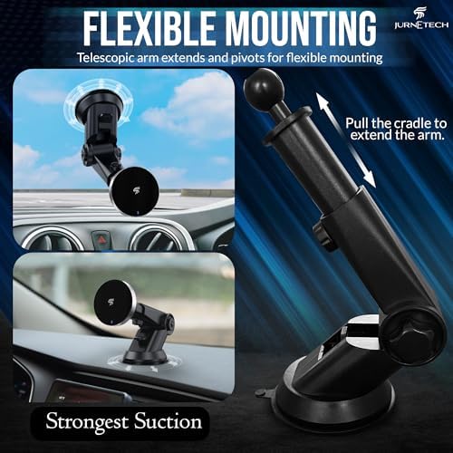 Elevate Your Commute with the Magsafe Car Mount Charger – Fast Wireless Charging and 360° Rotation for Ultimate Convenience | Magnetic Phone Holder for i Phone 16/15/14/13/12 | Three Durable Mounts for Unmatched Stability and Seamless Integration | Compatible with Mag Safe Cases for Reliable Power on the Go