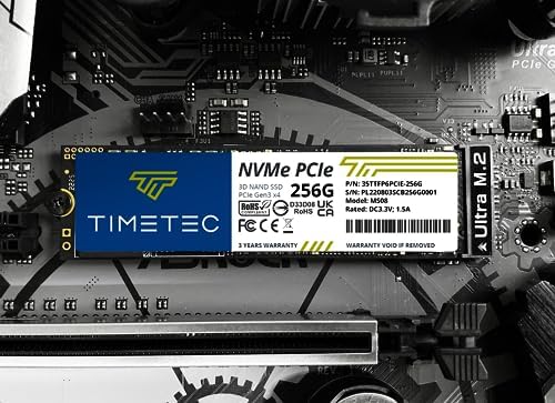 Timetec 512 GB NVMe PCIe Gen3 M.2 2280 SSD – Unmatched Speed and Reliability for Gamers and Creators – Experience Blazing Read Speeds of Up to 2,000 MB/s and Write Speeds of 1,600 MB/s – Perfect Upgrade for Enhanced Performance and Seamless Multitasking in PCs and Laptops – Elevate Your Data Storage with Advanced 3 D NAND Technology for Lasting Durability and Lightning-Fast Transfers – Compact M.2 2280 Form Factor Designed for Effortless Installation and Maximum Compatibility – Transform Your Workflow and Gaming Experience with a High-Performance Solid State Drive That Redefines Speed and Efficiency.