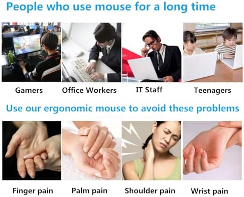 Ergonomic Left-Handed Wireless Mouse – Sleek Pink 2.4 GHz Vertical Design with Customizable DPI, Quiet Click, and 6 Buttons for Enhanced Comfort and Productivity on Laptops and Desktops