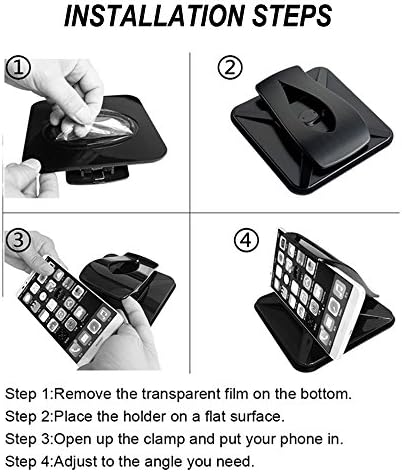 AONKEY Universal Car Phone Holder: Anti-Slip Dashboard Mount for All Smartphones – Secure GPS Access & Quick One-Handed Operation, 360-Degree Rotation for Optimal Viewing – Perfect for i Phone XR/XS Max, Galaxy S10/S9 Plus, Pixel 3 XL & More – Elevate Driving Safety & Convenience