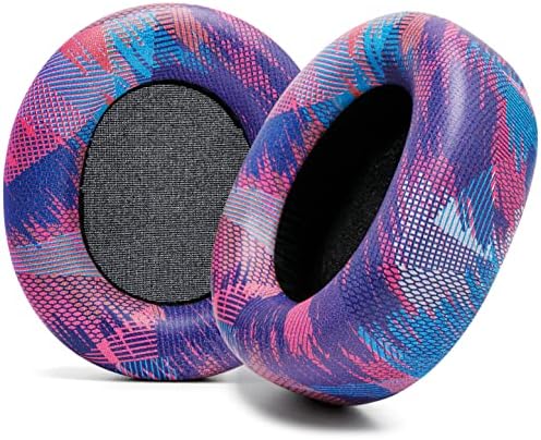 Upgrade Your Sound: WC Premium Replacement Earpads for Steelseries Arctis Nova Pro Wireless by Wicked Cushions | Enhanced Comfort with Thick, Soft Leather & Superior Durability | Red Camo Design for Distinctive Style & Optimal Sound Isolation