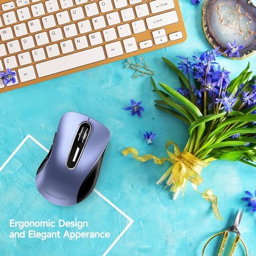 Upgrade Your Workflow with the Memzuoix 2.4 G Wireless Mouse – Ergonomic and Portable 1400 DPI USB Mouse for Laptop, PC & Desktop | 5 Customizable Buttons for Ultimate Control | Ideal for Professionals and Casual Users Alike